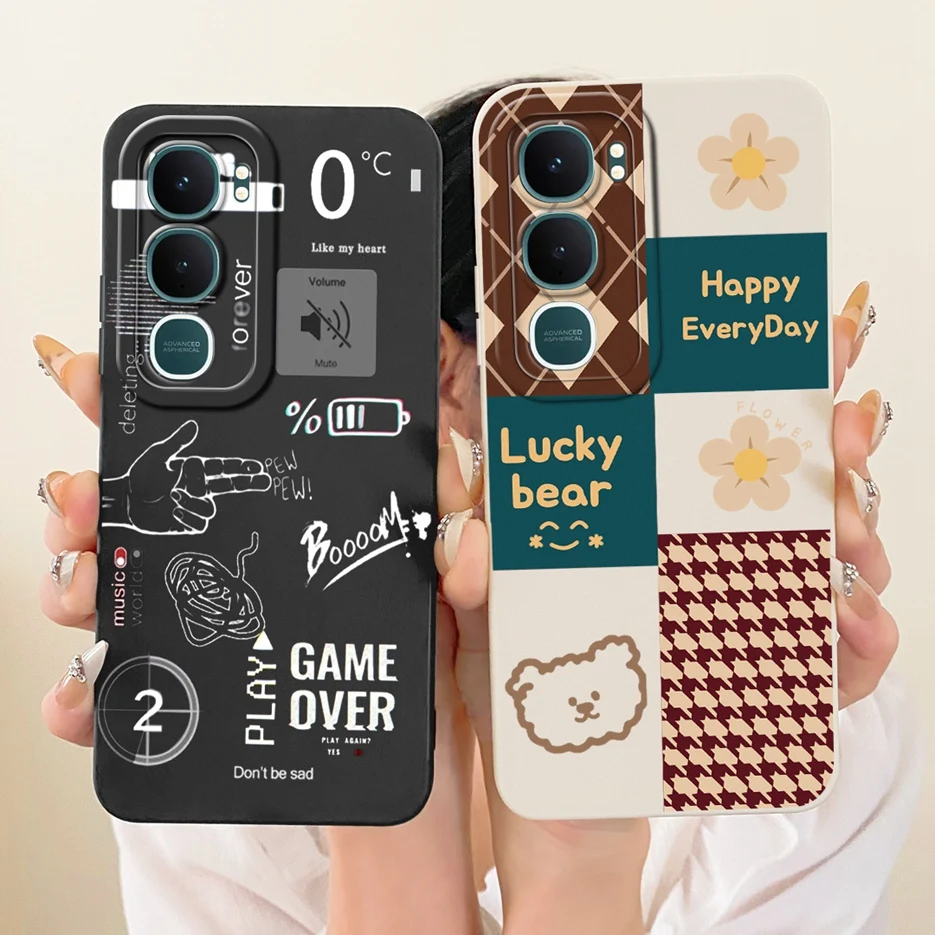 Para Vivo Y31 5G funda V2521 elegante arte pintado cubierta a prueba de golpes suave TPU funda de teléfono para Vivo Y21d Y 21d VivoY31 5G Fundas parachoques - imagen 4