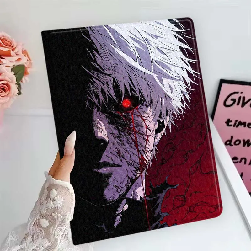 Ken Kaneki Anime para Samsung Galaxy Tab S11 S10 S9 S8 S7 S6 A10.1 A9 A8 A7 10,9 10,1 10,4 Lite FE Plus pulgadas funda para tableta - imagen 3