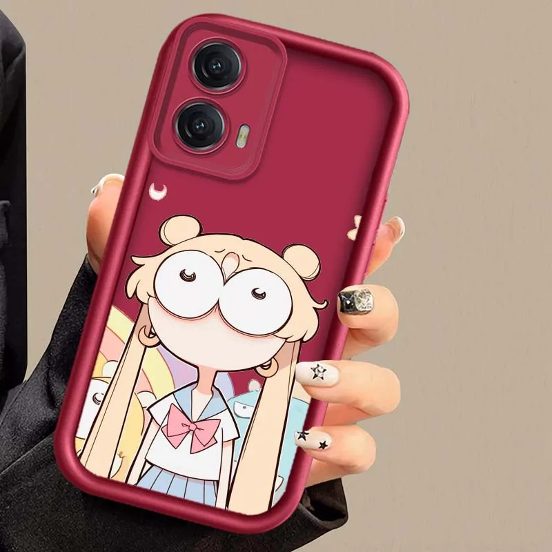 Chica de Anime Anya para Motorola Edge 50 60 G30 G20 G10 G05 G04s E30 E32 E14 Stylus Fusion Pro Eye escalera funda de teléfono - imagen 3