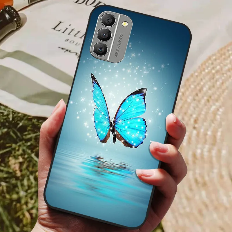 Funda de silicona suave para teléfono móvil, carcasa trasera negra de TPU pintada con lobo y león para Nokia G60 5G, G400, N1530DL - imagen 2