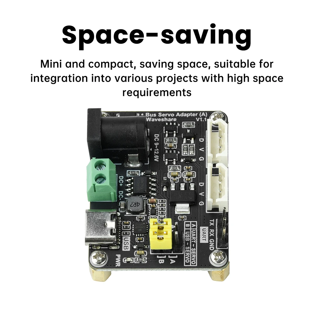 El servo de bus DC9-12.6V integra la fuente de alimentación servo y el módulo adaptador de circuito de control para servos de bus serie serie ST/SC - imagen 5