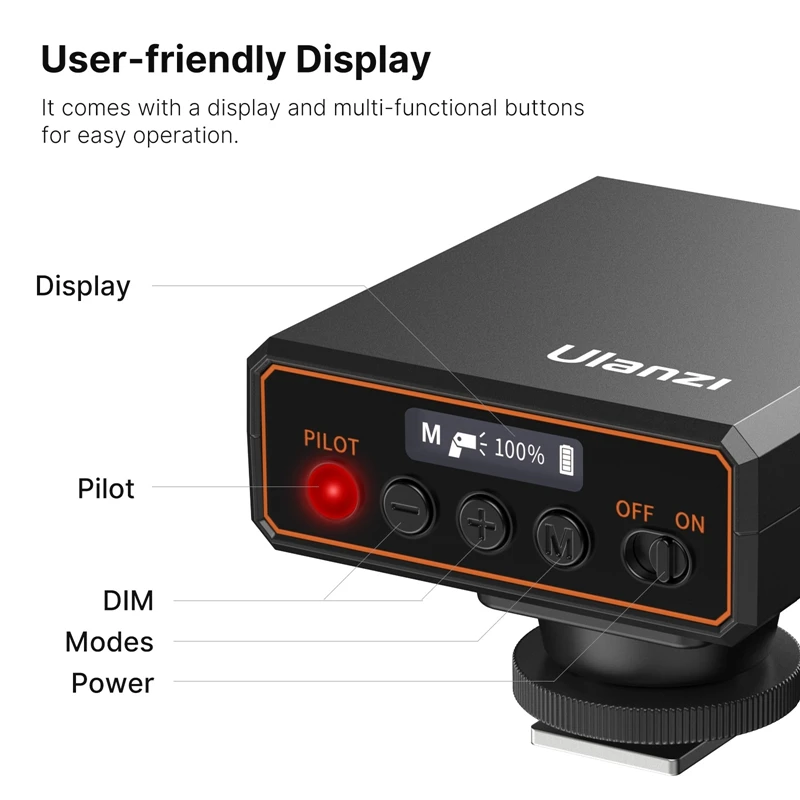 Ulanzi F12 Speedlite Externo Zapata Universal - imagen 2