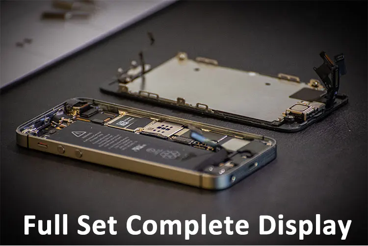 Juego completo de pantalla LCD para iPhone 5 5C 5S SE 2016, repuesto de pantalla táctil digitalizador, montaje completo + cámara frontal + botón de inicio - imagen 5