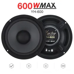 Sistema de audio para coche con altavoces 6,5/5/4 y 600/500/400W