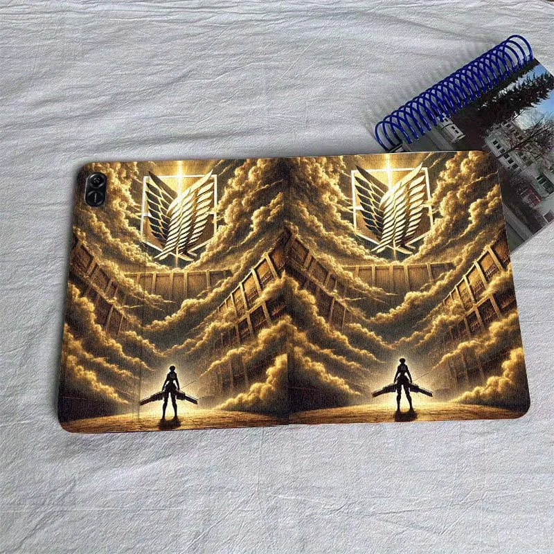 Attack on Titan Anime para Honor Tab Pad MagicPad Tablet 6 7 8 9 10 13 V7 V8 X8a X9a X9 X8 GT GT2 Pro funda para tableta - imagen 2