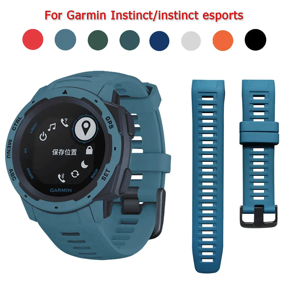 Correa para reloj Garmin Instinct, pulsera deportiva de repuesto de silicona, instalación rápida, accesorios deportivos inteligentes