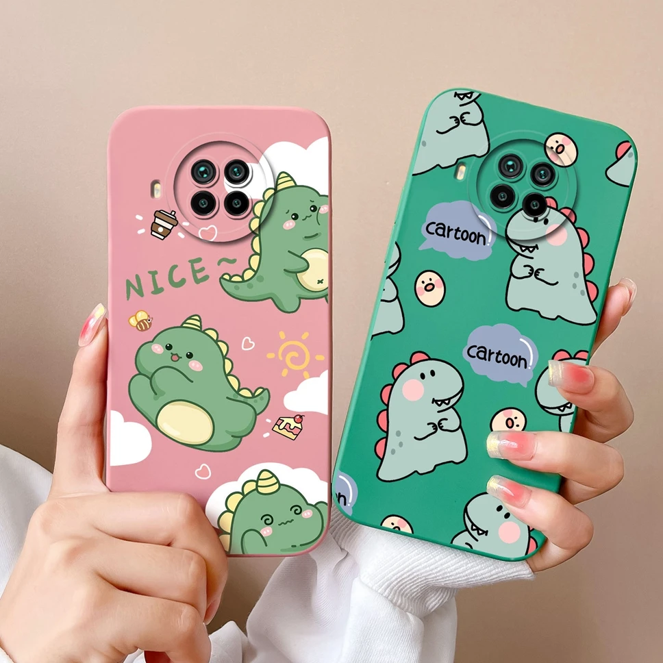 Para Xiaomi Mi 10i 10T Pro Lite 5G funda bonita de dinosaurio suave funda de teléfono de silicona líquida para XiaomiMi 10i 10T Pro Lite 5G Fundas - imagen 3