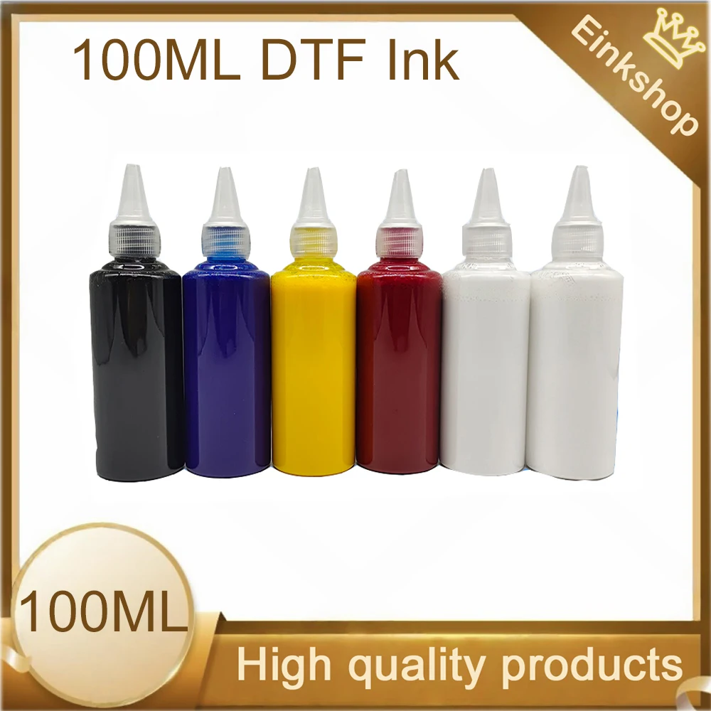 Tinta de transferencia de película PET para Epson I3200, L1800, 100, 1390, L800, I1600, XP600, 1430 ML, 6 uds.