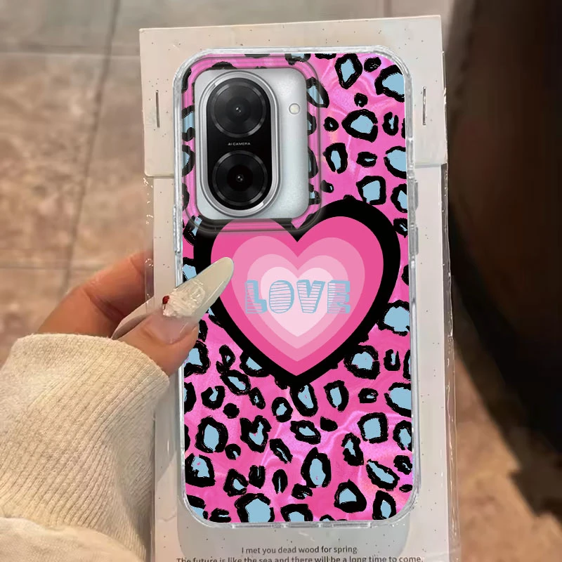 Para Xiaomi 14T Pro 13T 11 Lite 5G funda de teléfono lindo Rosa amor corazón gradiente láser Glaciar a prueba de golpes funda protectora de TPU de moda - imagen 5