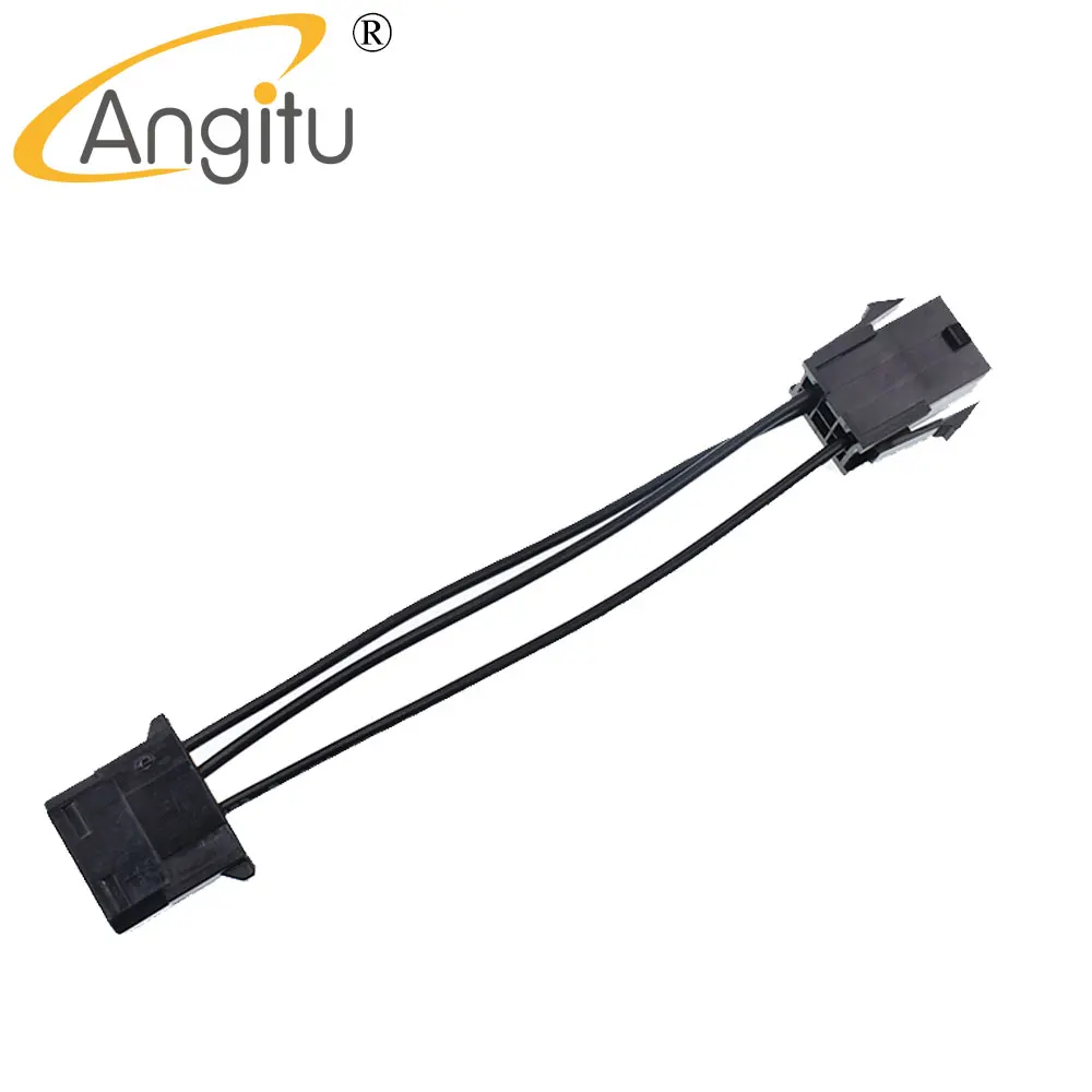 Anigtu 18AWG placa base 6Pin GPU hembra a 4Pin Molex Cable de alimentación longitud personalizada