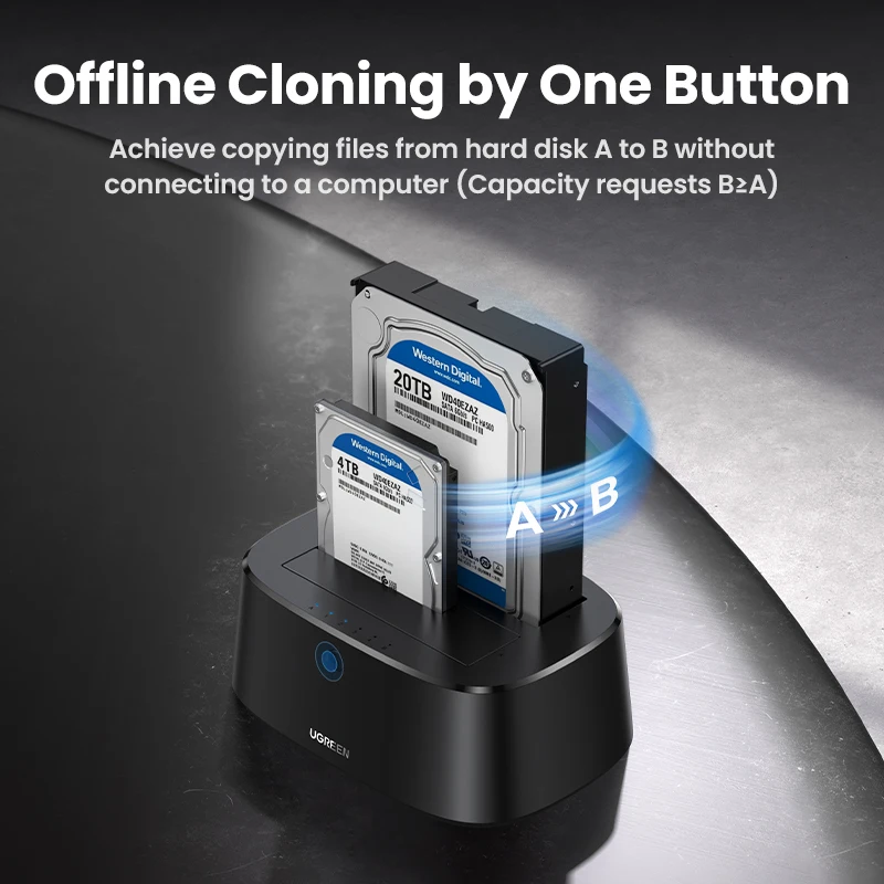 UGREEN Docking Station SATA a USB 3.0 para HDD y SSD - imagen 4