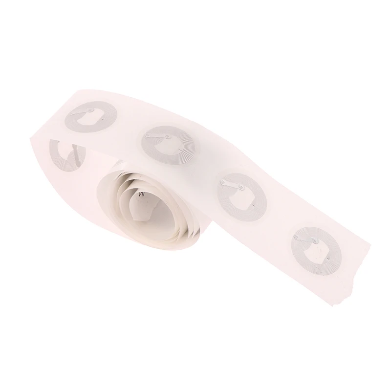 Etiquetas NFC transparentes de PVC para todos los teléfonos, 10 piezas, 25mm, NTAG 213, Protocolo iso14443a13,56mhz, NTAG 213, etiquetas universales RFID - imagen 3