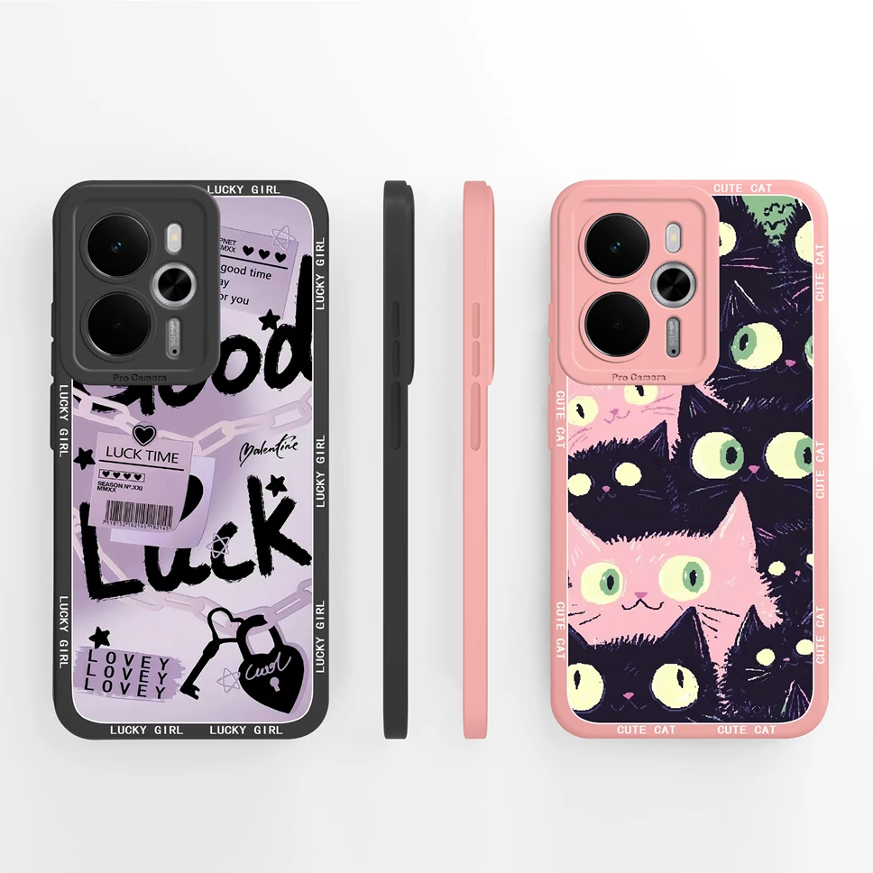 Funda para Realme 14 T 5G diseño de mariposa carcasa de teléfono protección de cámara Funda trasera de silicona líquida suave para Realme14T Funda Capa - imagen 4