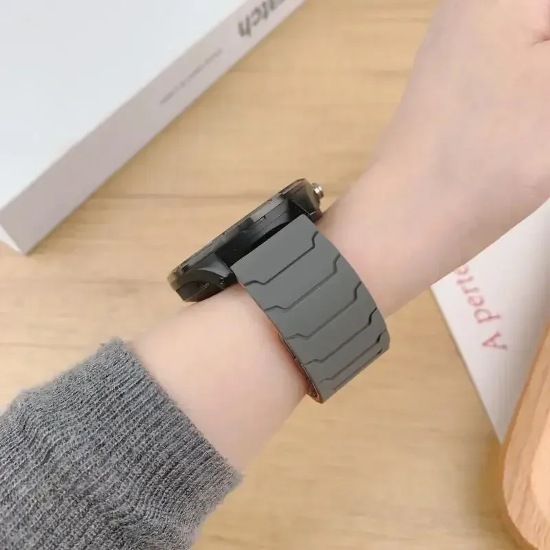 Bucle magnético de silicona de 22mm para pulsera Zeblaze Btalk 3 Plus/Ares 3 Pro/GTS 3 para Zeblaze Stratos 3 Ultra/2 Plus/Vibe 7 - imagen 3