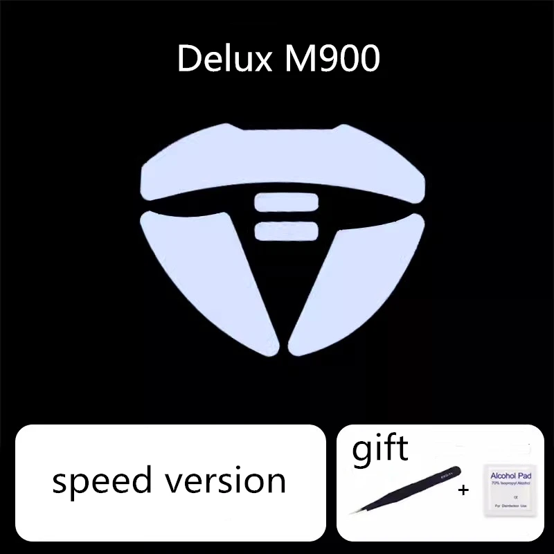 1 Juego de patines de ratón ultrafraglide para DELUX M900/M900 Pro, silenciador de velocidad de Control, pies de ratón, versión ICE, deslizadores de ratones de PTFE