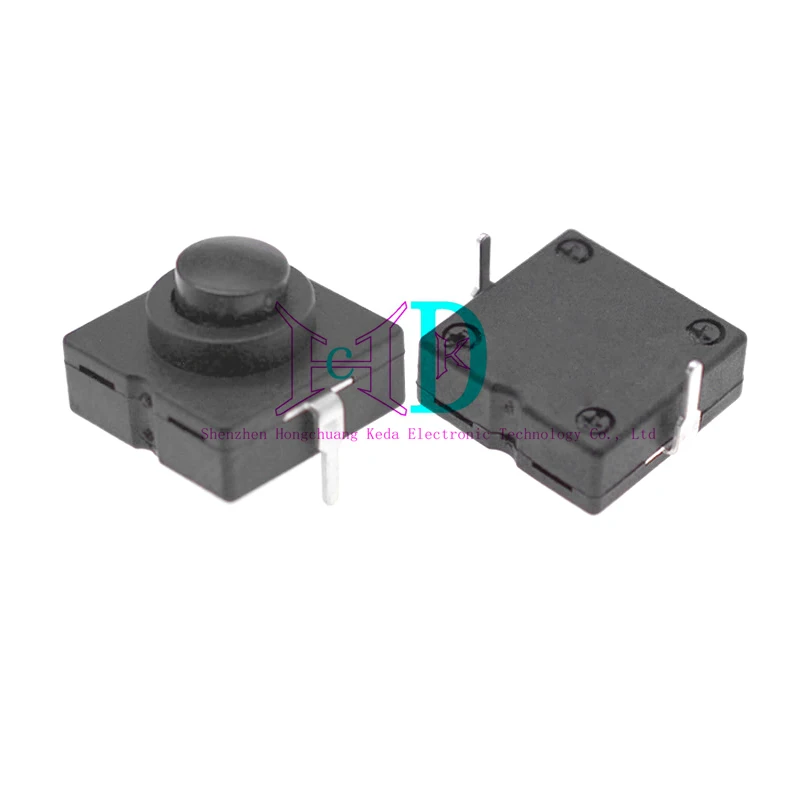 Interruptor de botón de piezas ultrafino, linterna LED fuerte, 12x12MM, 1212-112D, autobloqueo/uno encendido y apagado, 10 Uds. - imagen 2