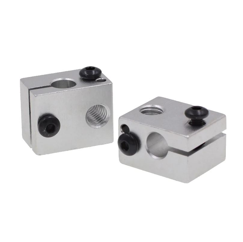 Bloque de calentamiento de aluminio V6, boquilla de Metal para impresora 3D Reprap, e3dV6 M6, 20x16x12mm - imagen 3