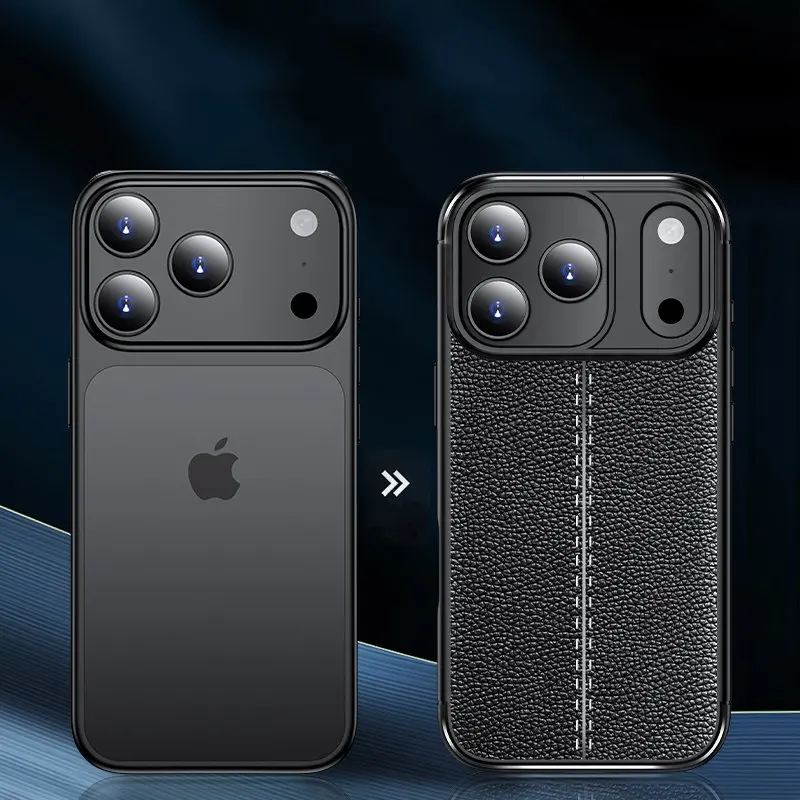 Para iPhone 17 Air funda iPhone 17 Air 17 Pro Max Fundas Coque a prueba de golpes TPU cuero suave carcasa de teléfono parachoques iphone 17 Air - imagen 4