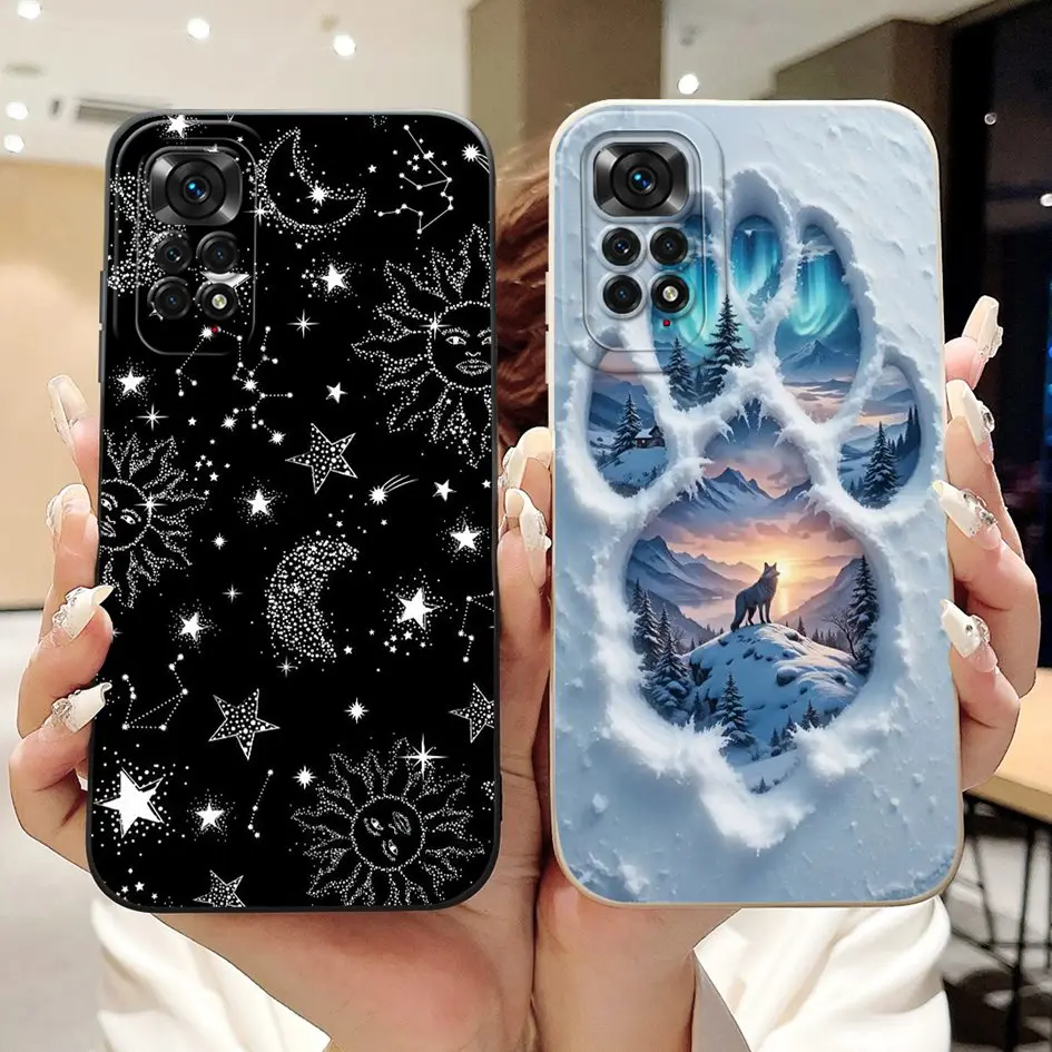 Para Xiaomi Redmi Note 11 Pro 5G Funda nueva Linda corona de dibujos animados gato conejo Funda a prueba de golpes para Redmi Note 11s Note11 Pro Plus Funda - imagen 2