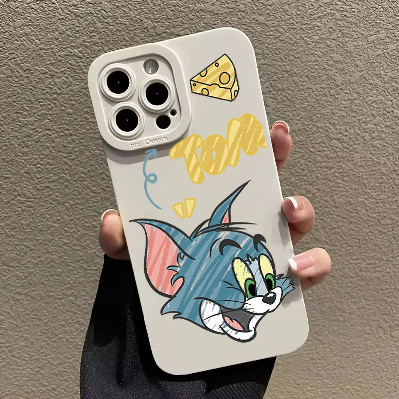 Funda de teléfono con Graffiti Tom y Jerry, carcasa de silicona a prueba de golpes para iPhone 16, 15, 14, 13, 12, 11 Pro Max, MINI, X, XS, XR, 7, 8 Plus, SE2020, nueva - imagen 3