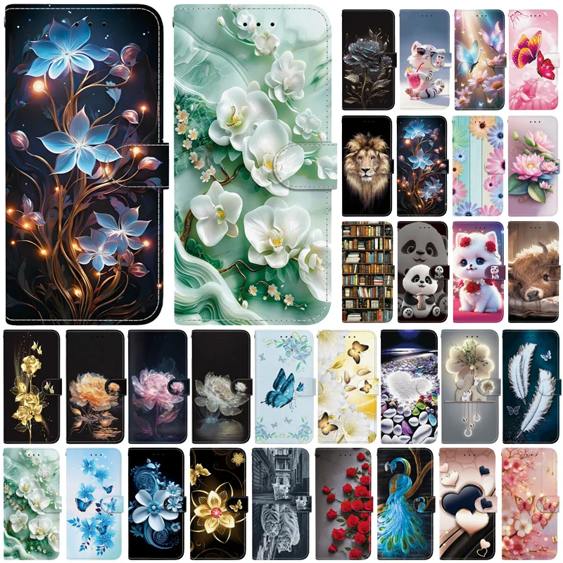 Para Etui Honor 200 Pro Funda tipo billetera Funda de teléfono para Funda Honor 200 pro Honor200 Lite/200 Funda inteligente cuero de moda - imagen 2