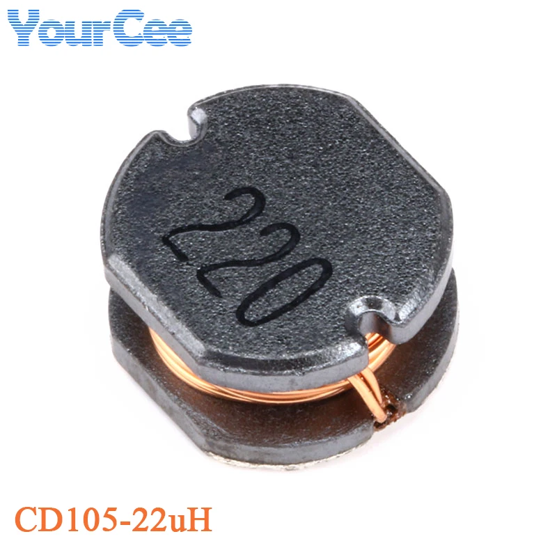 10 Uds CD105 SMD Inductor de potencia bobinado de alambre 10UH(100) 22uH(220) 47uH(470) 100uH(101) Chip Inductor SMD de inductancia - imagen 4