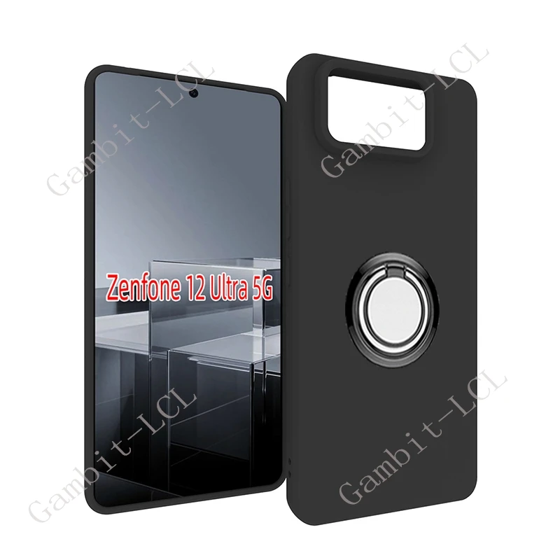 Para ASUS Zenfone 12 Ultra 12Ultra 2025 6,78 "Zenfone12Ultra soporte de anillo trasero funda de teléfono suave Original cubierta a prueba de golpes - imagen 3