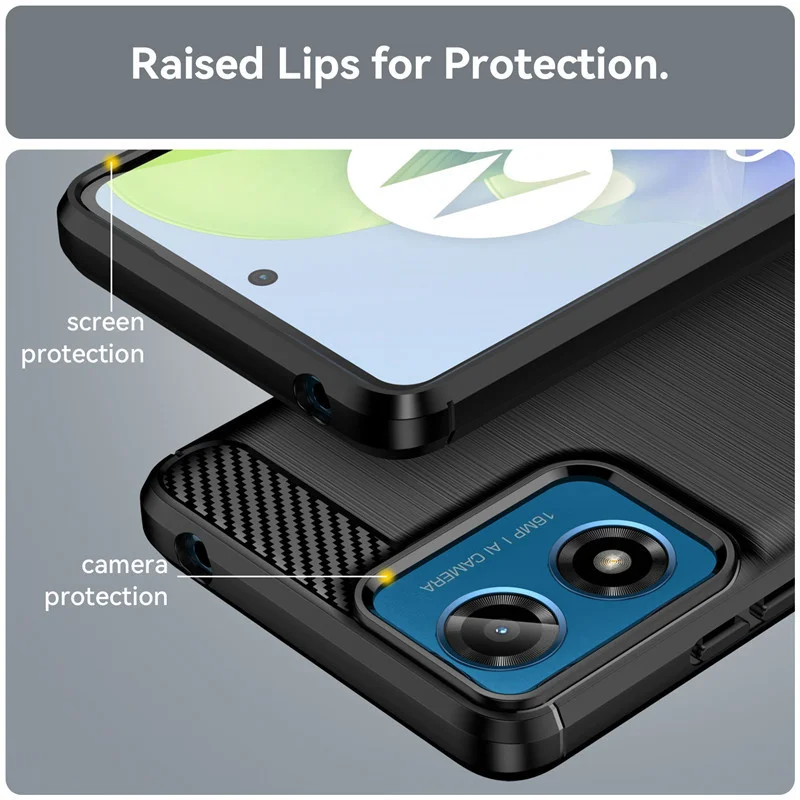 Para Motorola Moto G04 funda para Moto G04 4G funda 6,56 pulgadas a prueba de golpes parachoques protector de silicona suave para Motorola Moto G04 - imagen 5