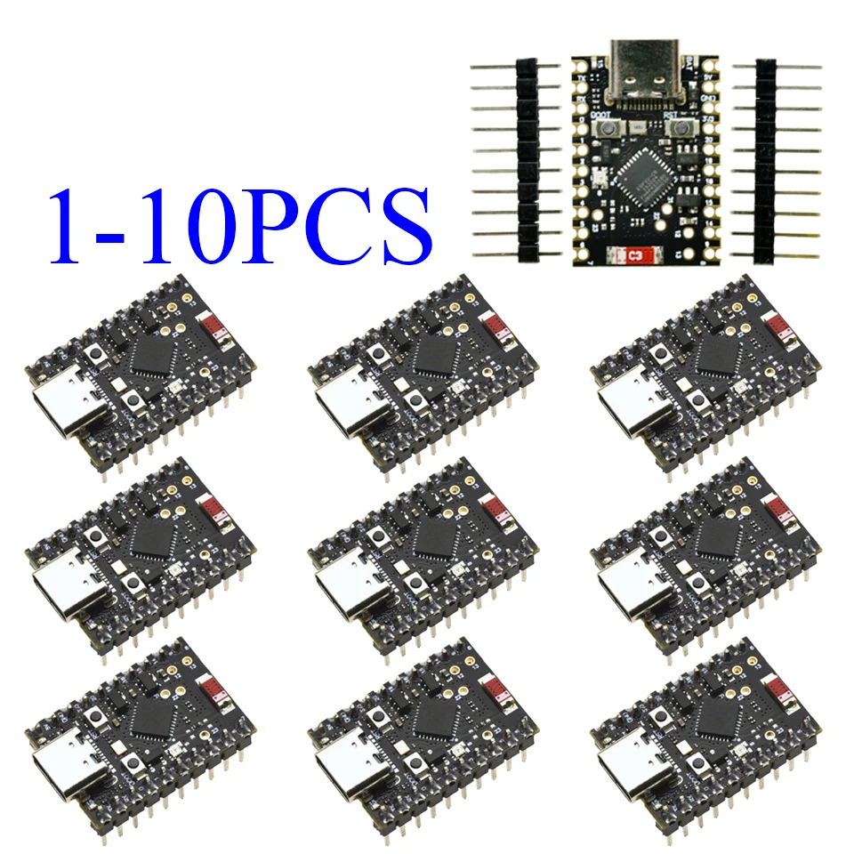 1-10 Uds ESP32-C6 SuperMini Placa de desarrollo controlador de placa central se utiliza para MCU y aprendizaje de programación
