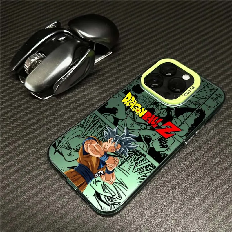 Anime d-dragon Ball Son Goku para iPhone 17 16 15 14 13 12 11 Air Pro Max Plus Mini funda plateada colorida para teléfono - imagen 5