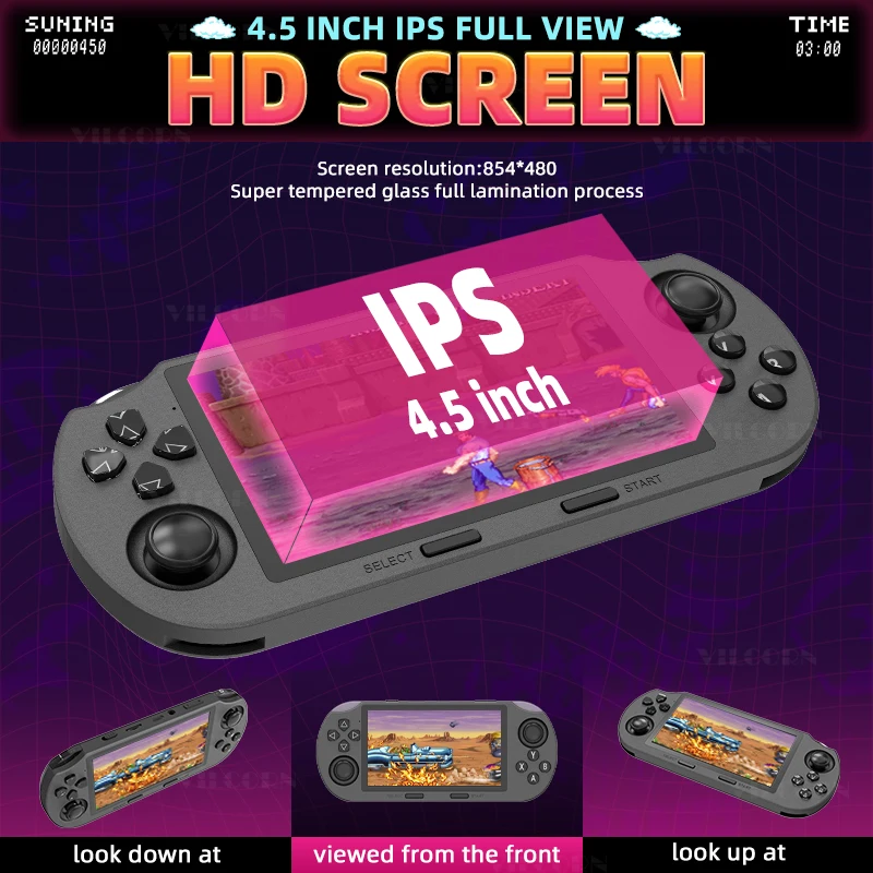 Consola de juegos portátil SF3000, reproductor de videojuegos de bolsillo, 20000 juegos para PS1 SFC, máquina de Gameboy, regalo para niños - imagen 2