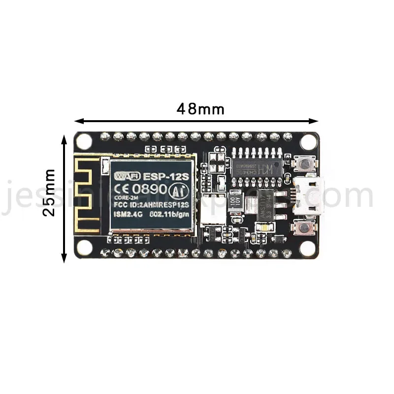 Módulo de placa de desarrollo ESP8266 CH340 NodeMCU 2M ESP-12S módulo inalámbrico WIFI para Arduino - imagen 3