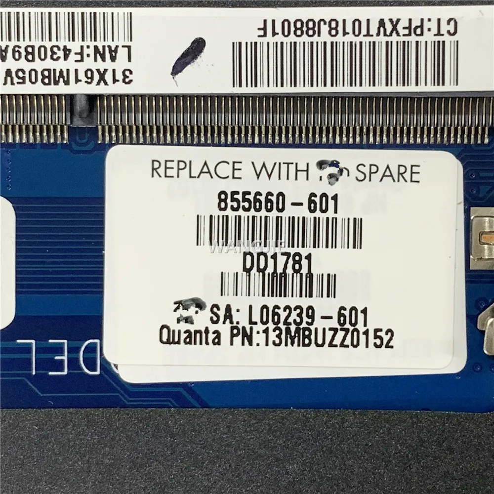DAX61CMB6D0 para HP ProBook 440 G3 Notebook PC placa base para ordenador portátil 855660-601 855660-001 216-0864032 DSC 2GB i3-6100U fDDR4 - imagen 2