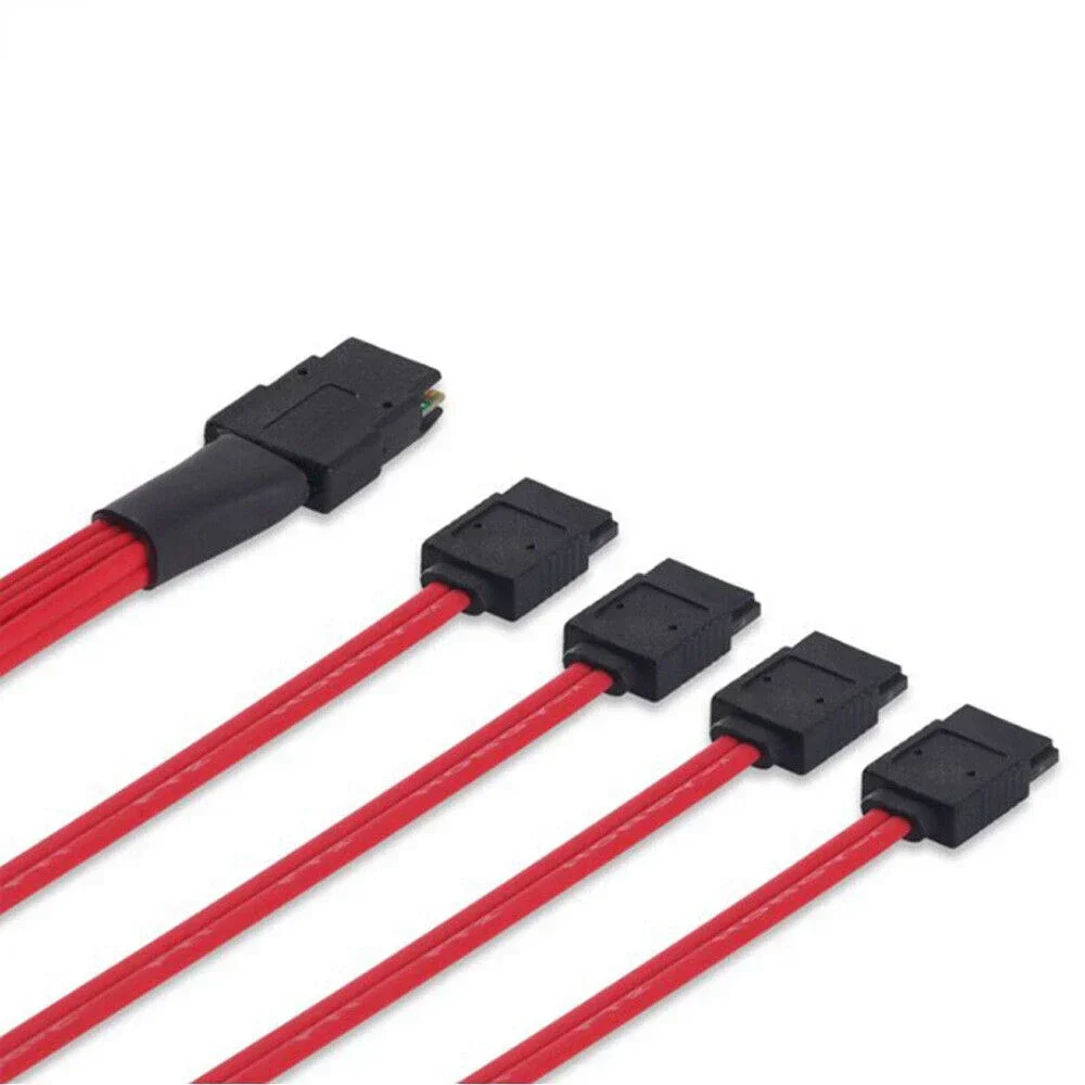 Cable de conexión de alta velocidad para servidor SATA MINI SAS SFF-8087 a 4 puertos - imagen 3