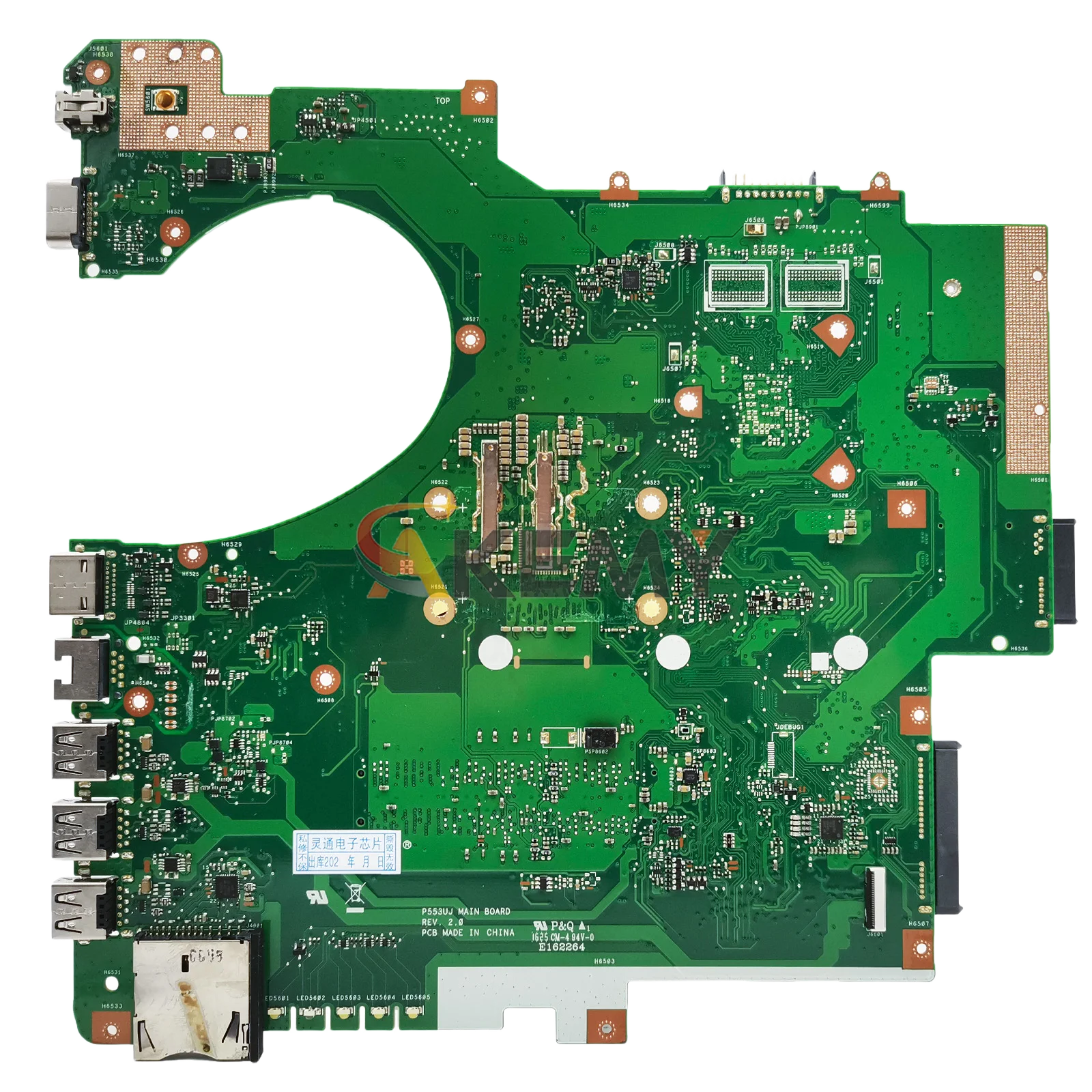 Placa base para ordenador portátil P553UA para ASUS ProArt P553U RPO553U PX553U PE553U P553UA P553UJ con I3 I5 I7 CPU pruebas OK envío rápido - imagen 2