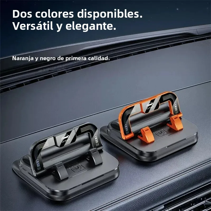 360 °   Soporte de teléfono para salpicadero de rotación, soporte de tarjeta de estacionamiento temporal para coche, soporte de placa de número de coche con parte trasera adhesiva, soporte para teléfono - imagen 4