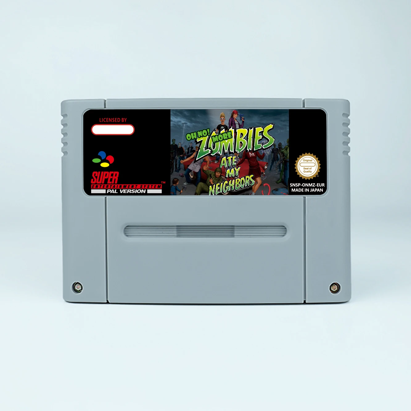 ¡No más zombies comieron mis vecinos! Juego para tarjeta de juego SNES de 16 bits para consola de videojuegos SNES versión EUR PAL para Nintendo