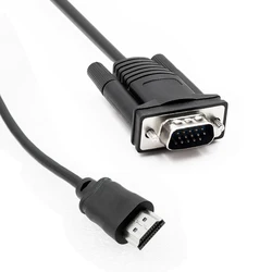 Cable VGA a VGA 1080p - Audio y Video para Monitor PC y Proyector
