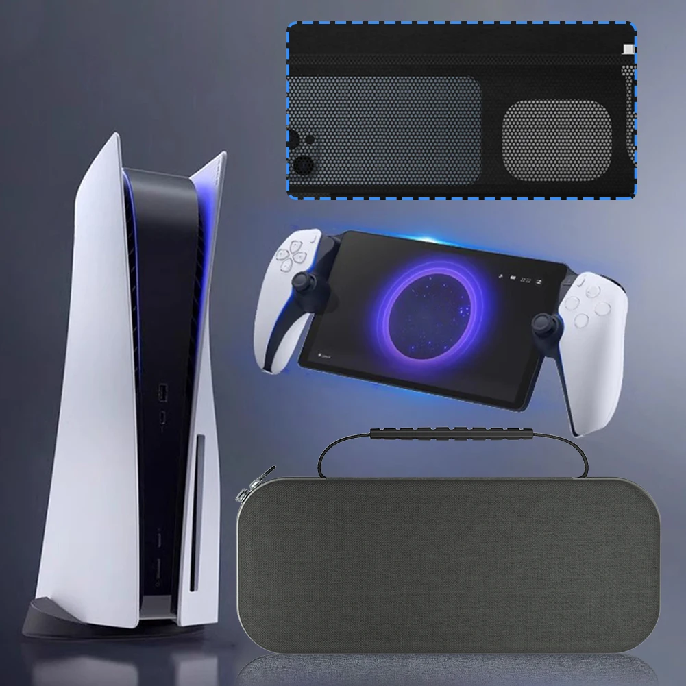 Bolsa de transporte de viaje para consola de juegos PS5, estuche rígido protector de consola de juegos portátil, accesorios de Portal de PlayStation - imagen 5