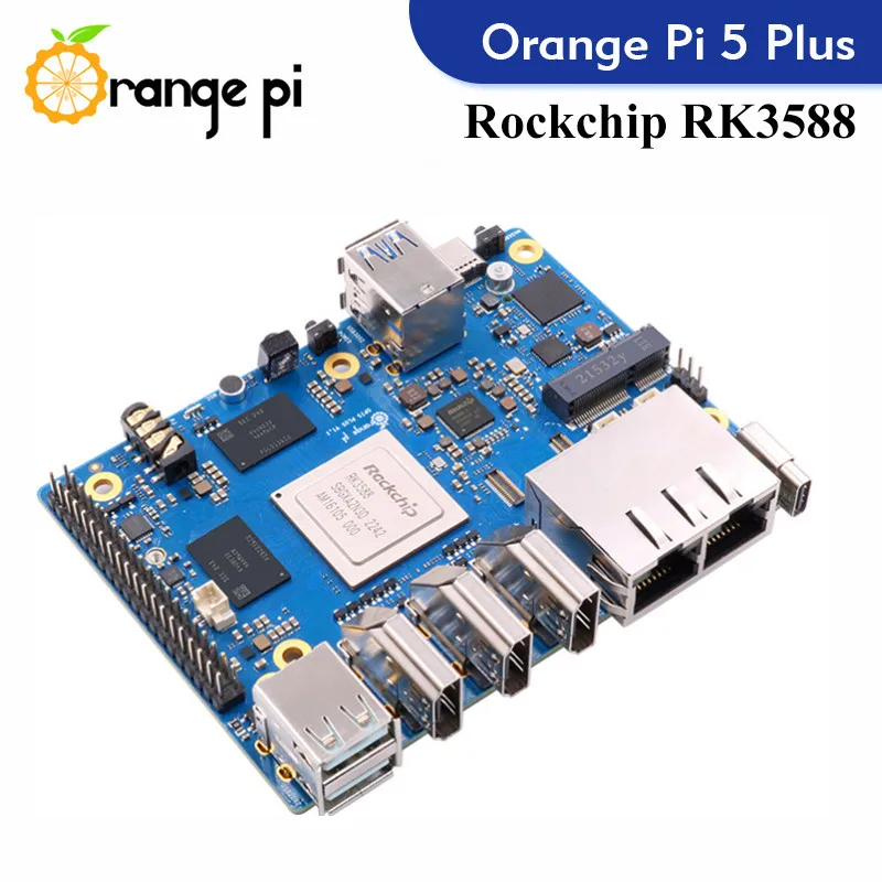 Ordenador de placa única Orange Pi 5 Plus, módulo PCIE RK3588 externo Wifi6.0 + BT5.0 SSD naranja Pi5 Plus Run Android Debian - imagen 4