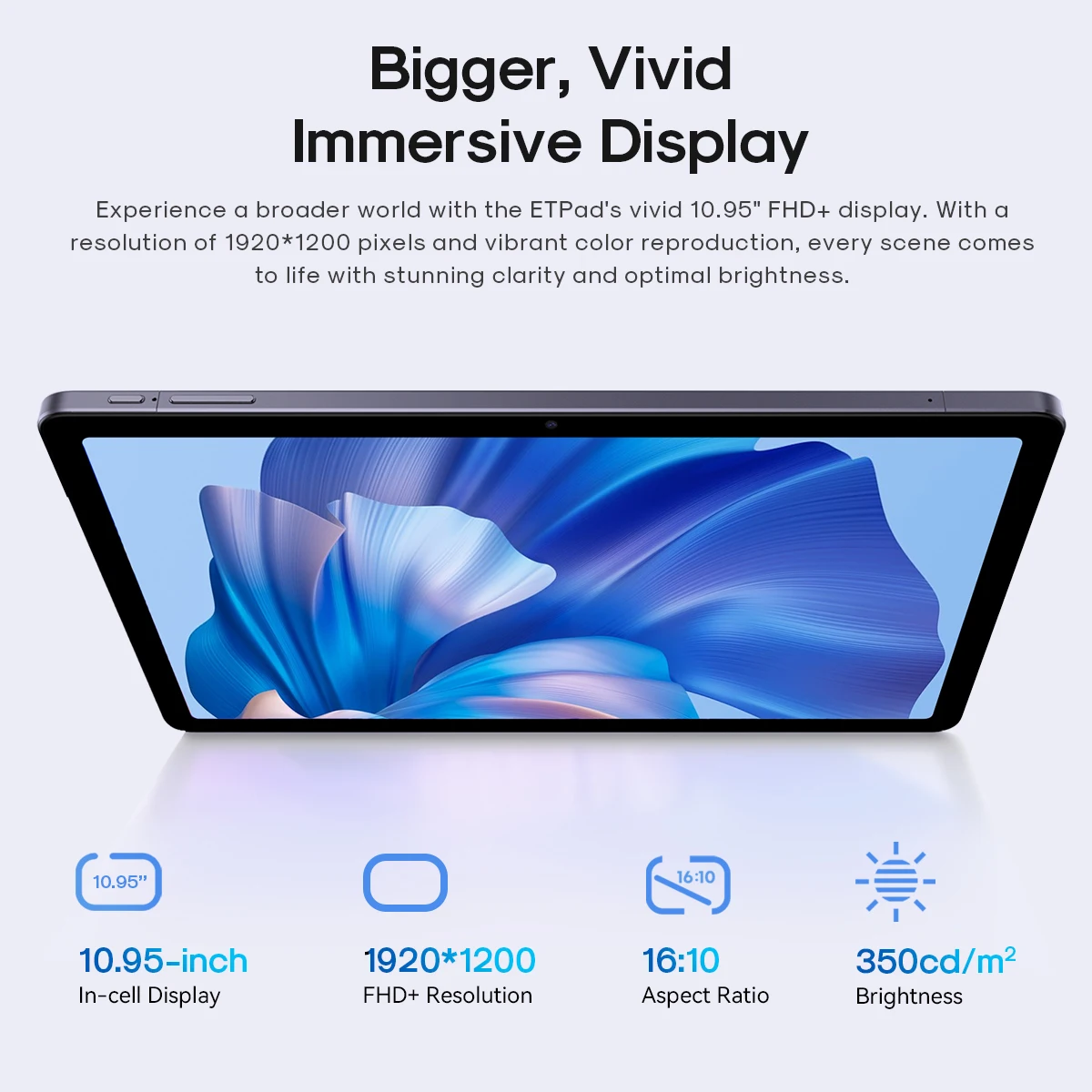 Tablet CHUWI AuPad Android 14 – Pantalla 2K FHD+ - imagen 5