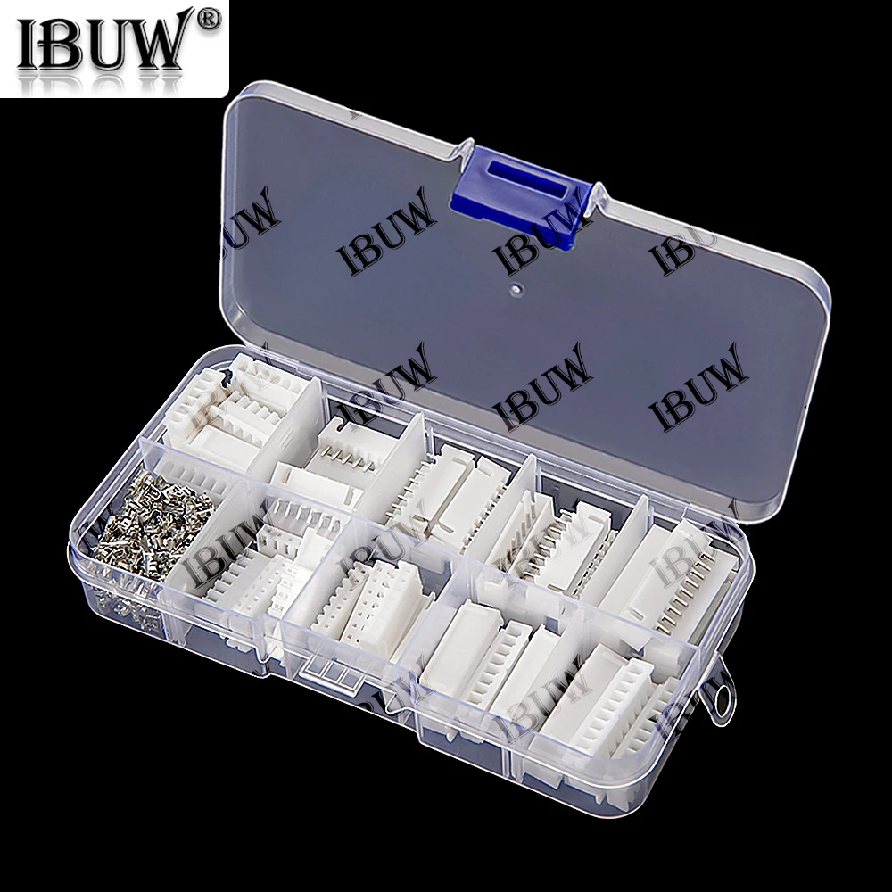 260 Uds XH2.54 terminales de 6/7/8/9/10 pines carcasa de plástico macho hembra conector de cable XH 2,54 6P 7P 8P 9P 10P KIT 6-10P