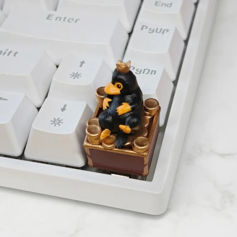 Teclas de resina artesanales de película Original Costom, decoración de escritorio coleccionable 3D, teclas de estatuilla, tapa de tecla de punto bonita para teclado mecánico - imagen 2