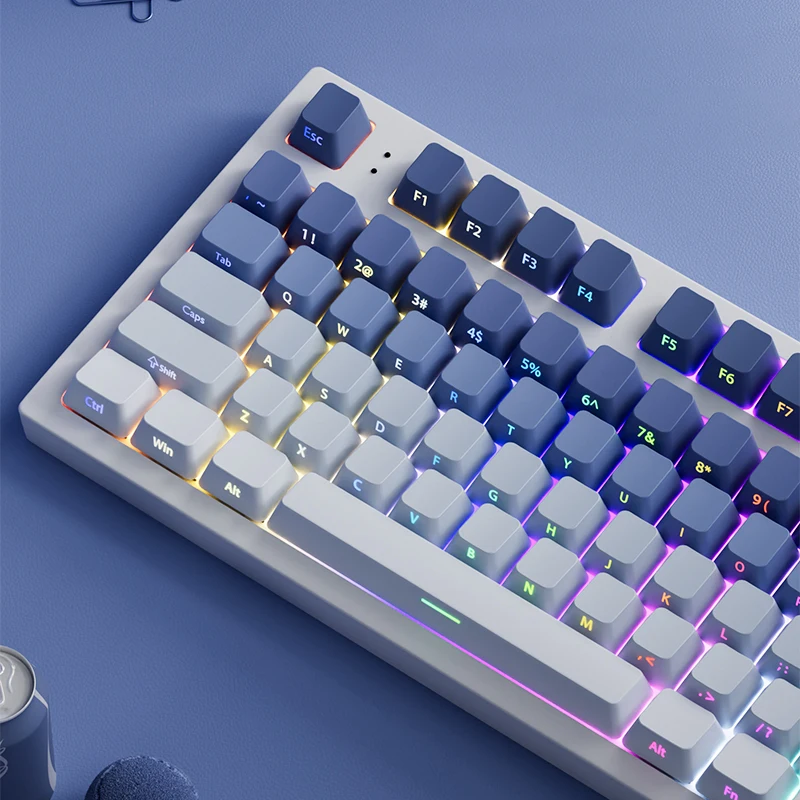 Whale of Dream OEM perfil PBT teclas de doble disparo 135 teclas lado impreso brillo a través de teclas para interruptores MX teclados para juegos - imagen 4