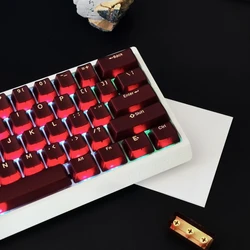 Teclas PBT RGB Translúcidas Rojas para Teclado Mecánico MX