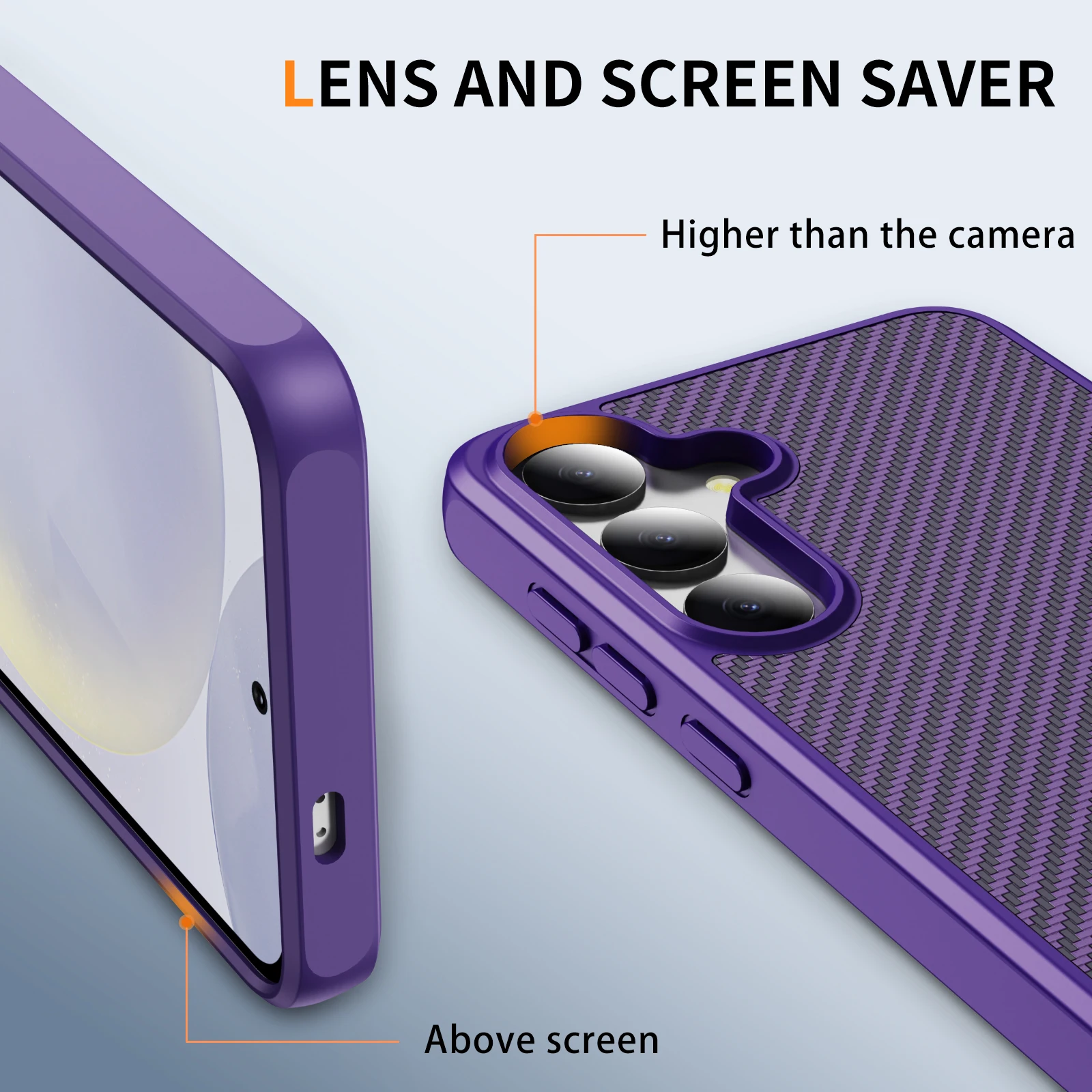 Funda magnética mate con textura de fibra de carbono de lujo para Samsung Galaxy S25 S24 S23 Ultra Plus para Magsafe, funda trasera dura a prueba de golpes - imagen 4