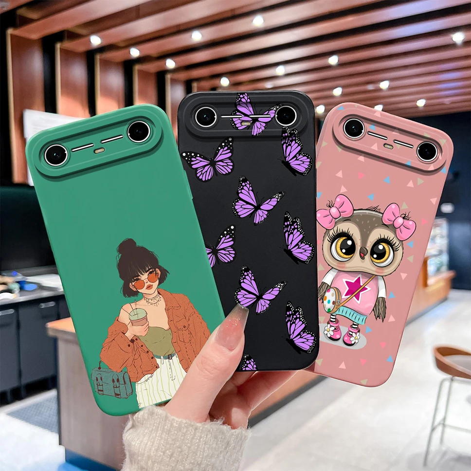 Funda para Tecno Pova Slim/Tecno Spark Slim, funda de teléfono con patrón de estilo único para TecnoSpark Pova Slim, carcasa de silicona líquida suave