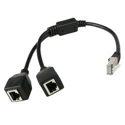 Adaptador Divisor Ethernet RJ45 1 Macho 2 Hembra – Splitter LAN Doble
