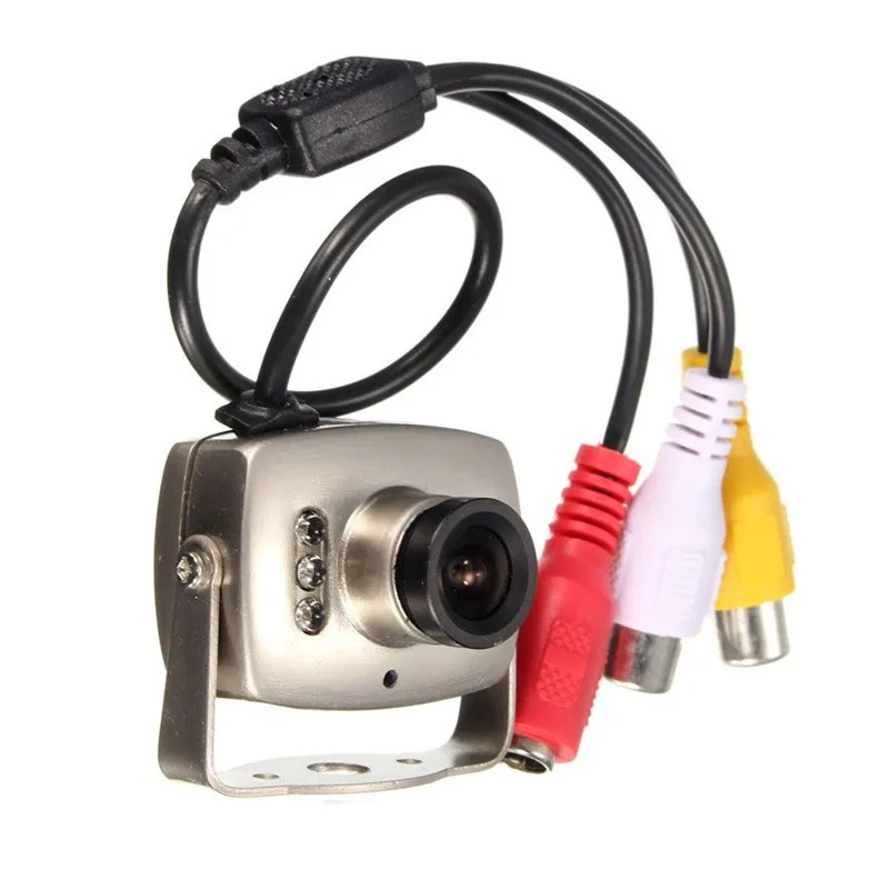 Cámara Analógica Mini Metal Visión Nocturna IR 700TVL Lente Fijo
