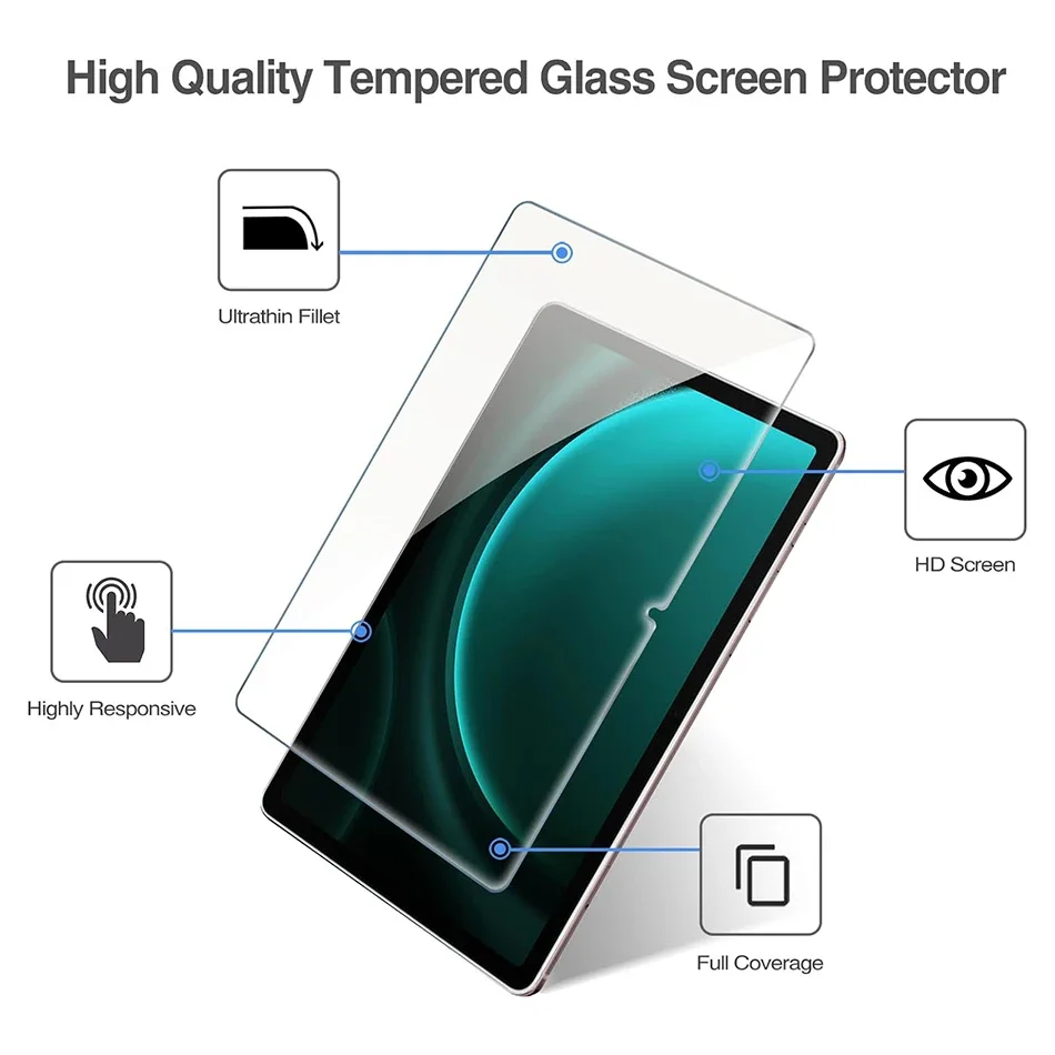 Para Samsung Galaxy Tab S9 FE Protector de pantalla de vidrio templado 10,9 pulgadas SM-X510 SM-X516B X510 X516B película protectora a prueba de tableta - imagen 2
